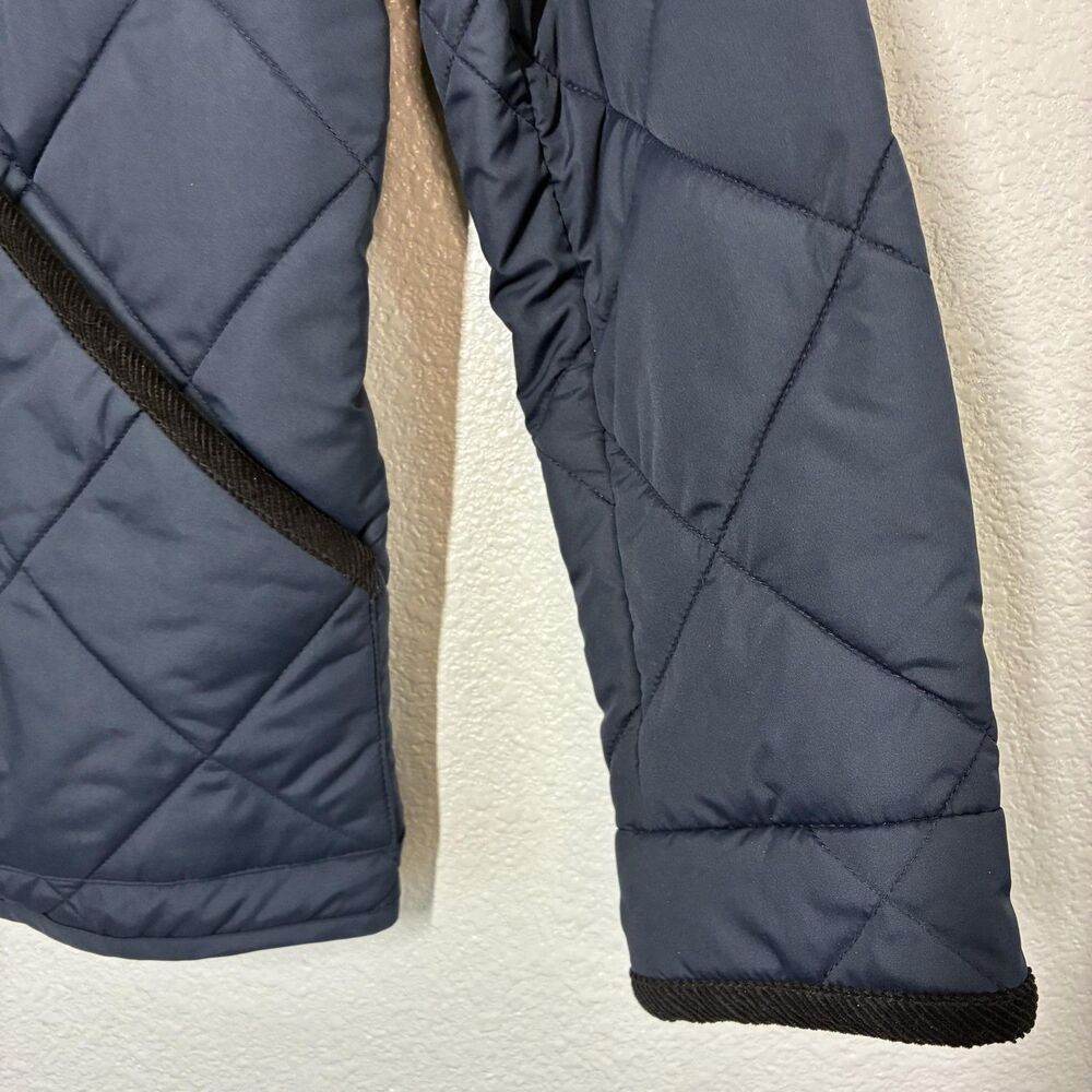 J.Crew Jacket Mens Small Navy Quilted Full Zip Stand Collar Pockets Insulated - Picture 10 of 16